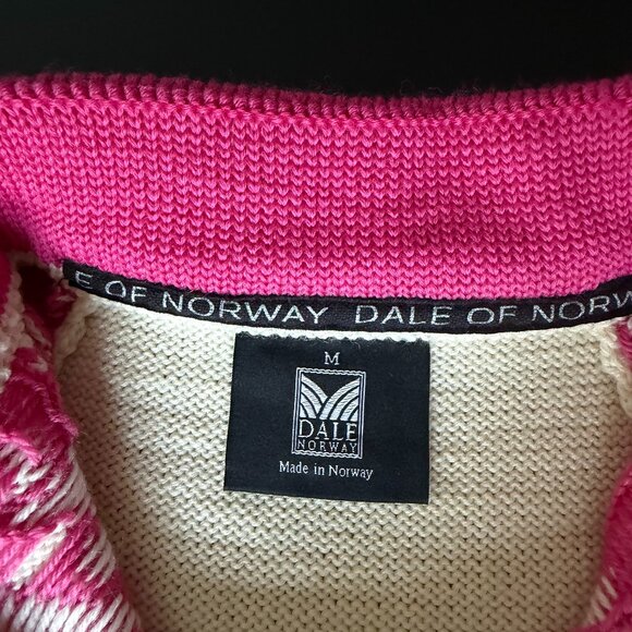Dale of Norway Pink and Cream Winter Sweater - lightly used - Picture 3 of 4